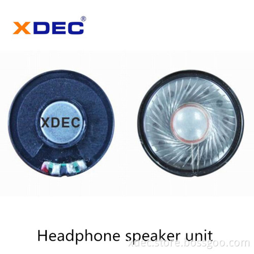 High quality 40mm 32ohm 30mw headphone speaker driver